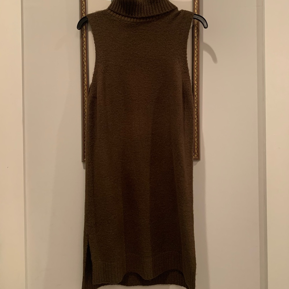 The comfiest sleeveless turtleneck sweater dress